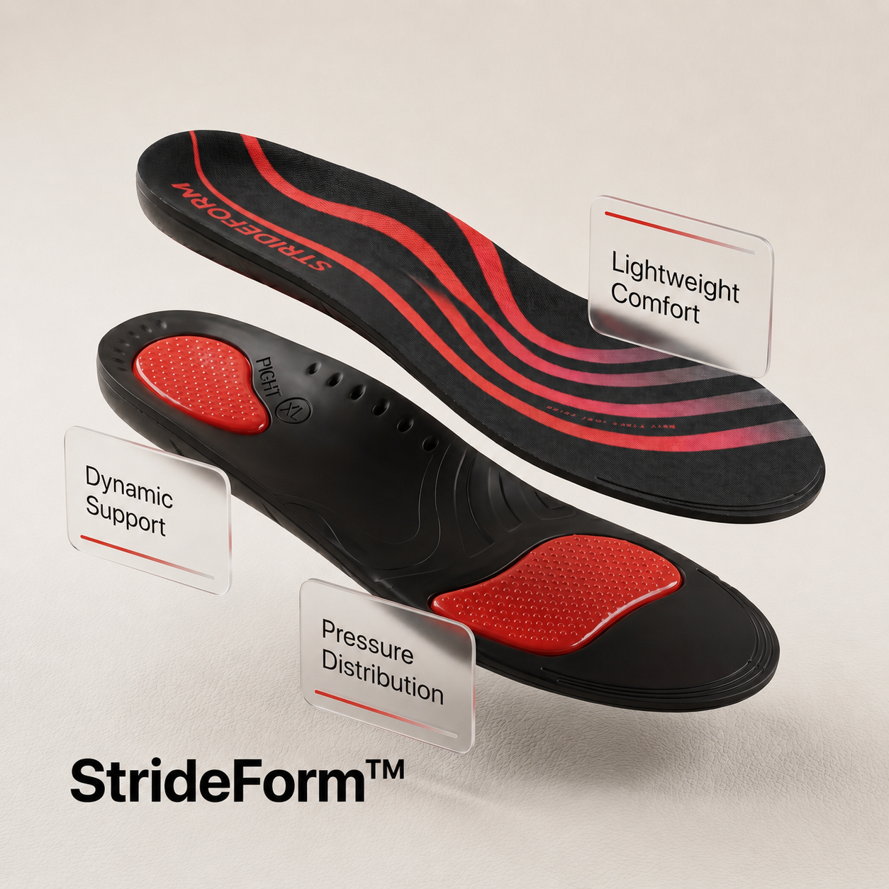 StrideForm™ Orthotic Support Insoles